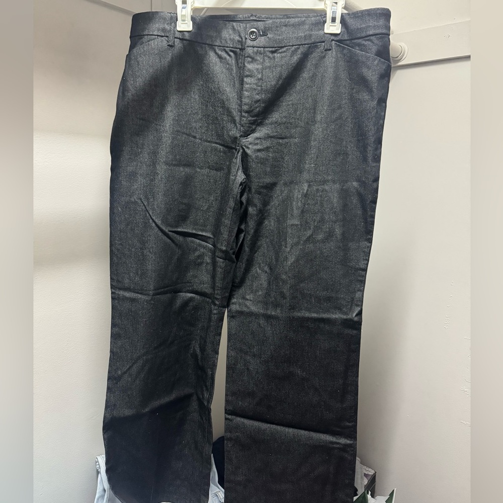 Lee Black Regular Fit Trouser - Mid Rise